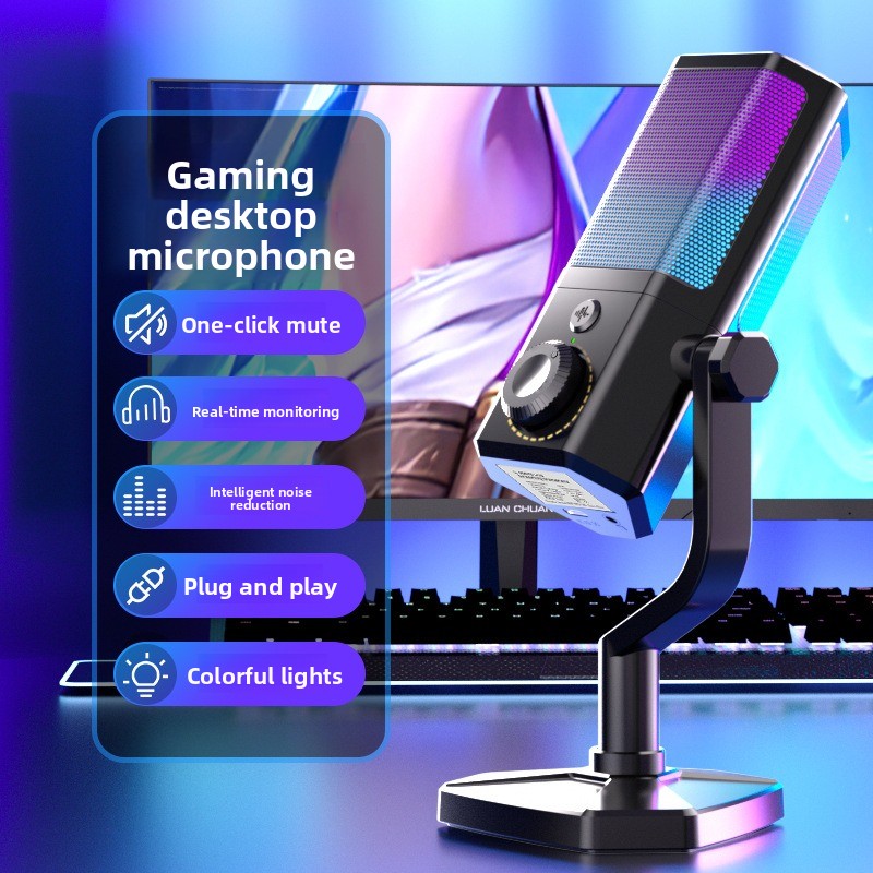 Esports & Gaming Optics Gmbh - RGB Mikrofon Oyun E-spor Canlı Gürültü