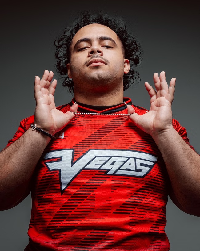 Esports Gaming Sleeve - 2026 Yeni Vegas Kırmızı Çapraz Çizgili
