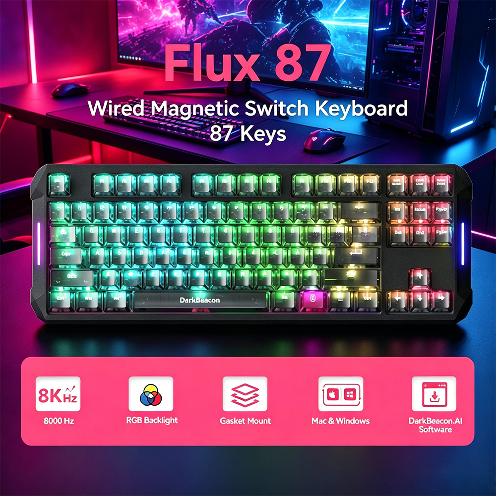Esports Gaming Business - DarkBeacon Flux 87 Hall Effect Oyun