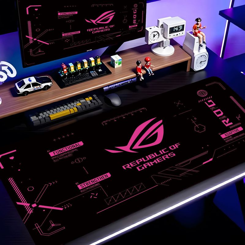 Esports Gaming Logos - VIKAMA Siyah Pembe ROG Tech Circuit