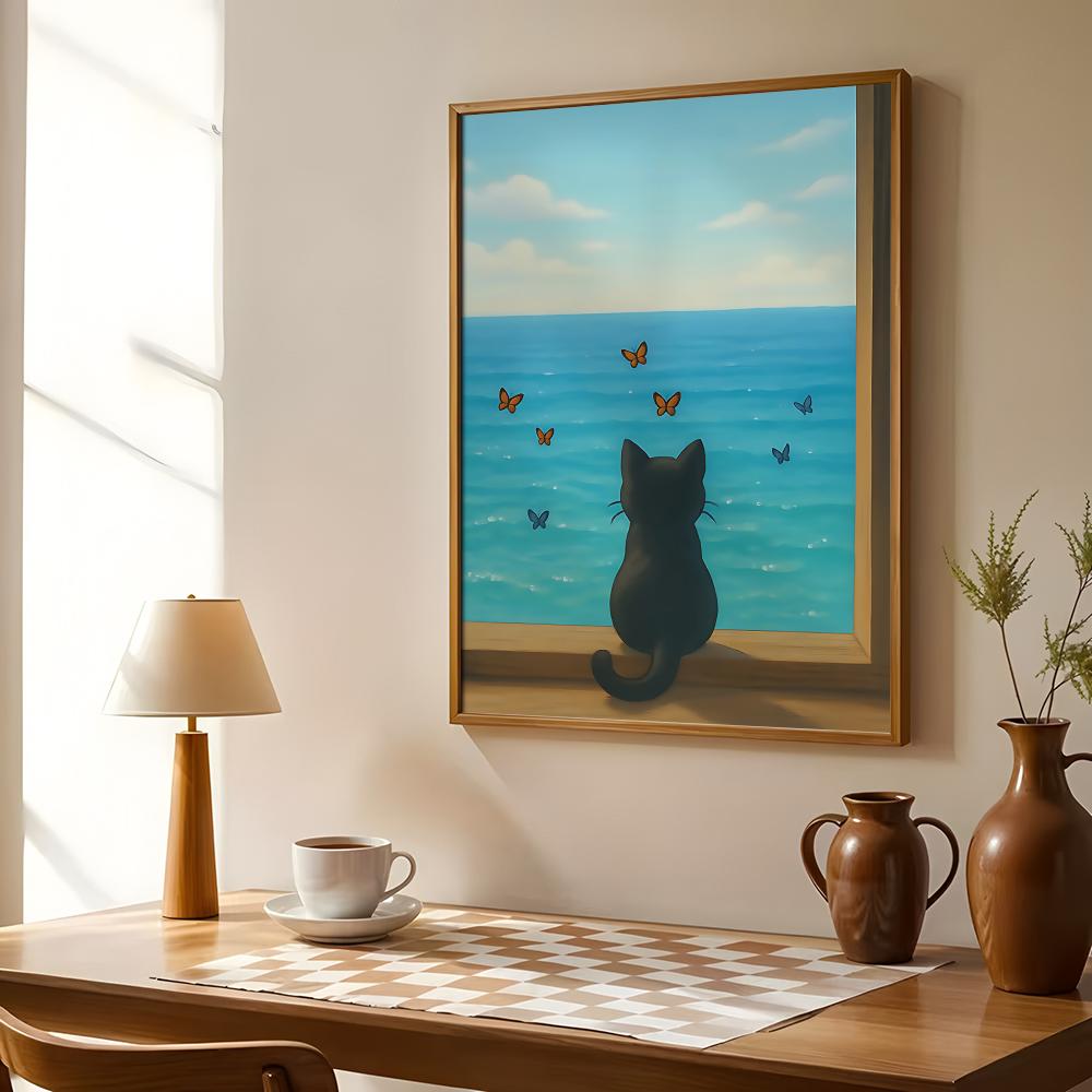 Sahildeki Kedi Posteri Duvar S - Esports Gaming Lounge incelemesi ve fiyatı
