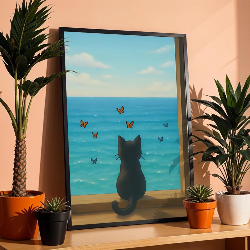 Sahildeki Kedi Posteri Duvar S - Esports Gaming Lounge incelemesi ve fiyatı